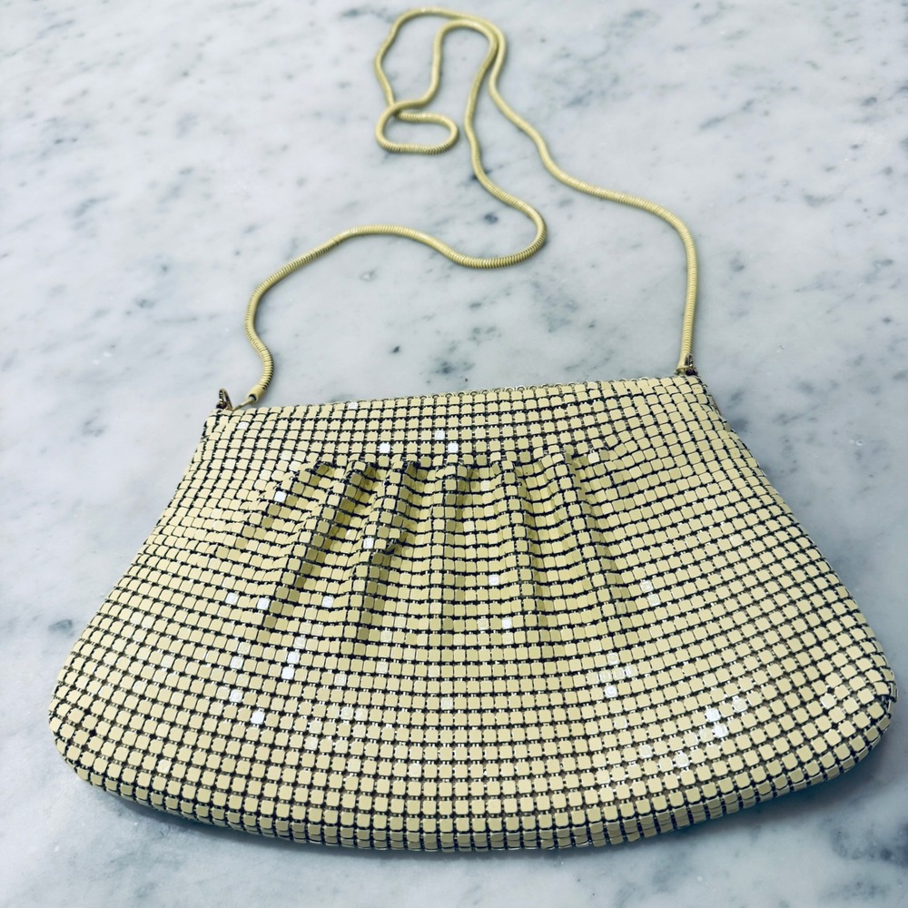 Vintage Mesh Evening Bag Clutch Purse Metal Chainmail Party Handbag